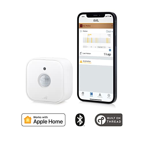 Image of Eve Motion (Previous Version) - Smart Motion Sensor with Light Sensor, IPX3 Water Resistance, Automatic Activation of Lights and Devices, Thread