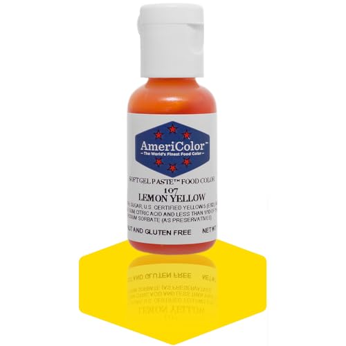 Americolor Soft Gel Paste Food Color, 75-Ounce, Lemon Yellow