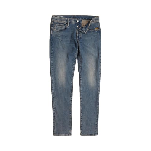 G-STAR Raw - Mens 3301 Slim Jeans, Color Antique Faded Lithium Flame, Size: 34W x 36L3