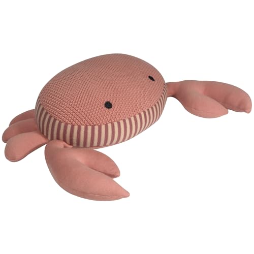 Kindsgut Peluche, Algodón, en croché, Cangrejo de mar, Cangrejo de mar Grande para arrimarse de 100% algodón en croché, ecológico y Libre de contaminantes