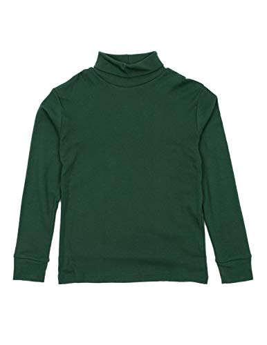 Image of Leveret Girls Boys & Toddler Solid Turtleneck 100% Cotton Kids Shirt (2 Toddler-14 Years) Variety of Colors