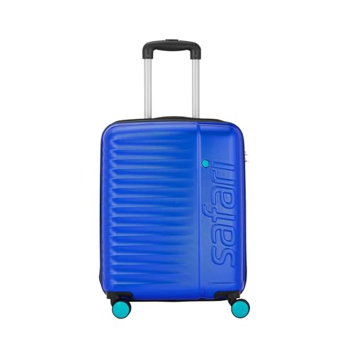 Image of Safari Ignite 8 Wheels 55 Cms Small Cabin Trolley Bag Hard Case Polycarbonate 360 Degree Wheeling System Luggage, Trolley Bags for Travel, Suitcase for Travel, Midnight Blue