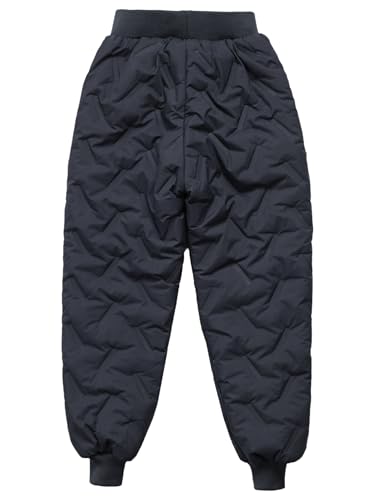 Kids Girls Boys Winter Fleece Pants Active Running Jogger Pants Padded Thick Sweatpants Bottoms4