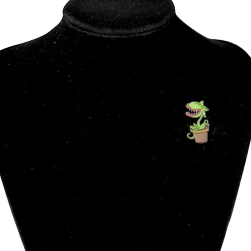 Image of PLITI Little Shop Horror Gift Piranha Flower Gift Chomper Brooch Pin For Spooky Horror Musical Fans