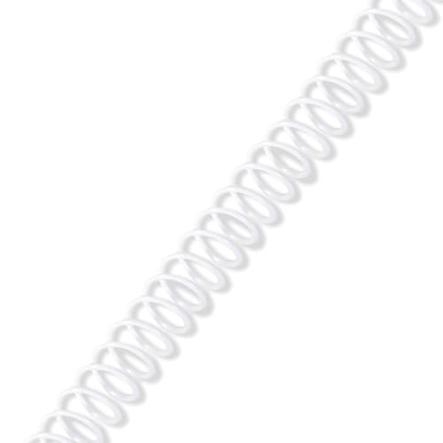 Anneaux de reliure spirale Rayson SBR-100-100-W blancs de 11,1 mm