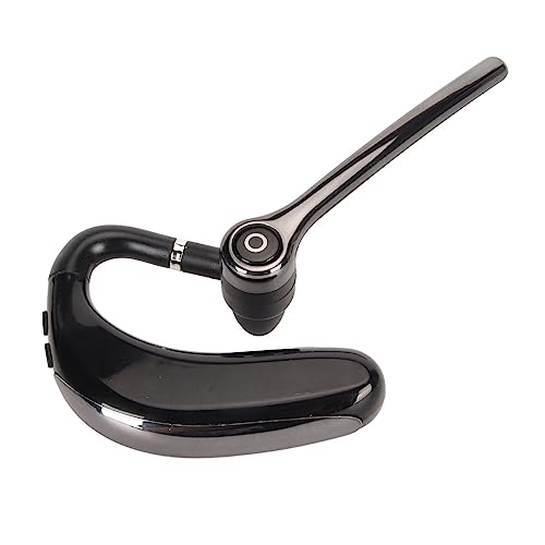 Yunseity Single Ear Bluetooth Headset, V18 Noise Cancelling Earpiece Bluetooth 5.3, Hands 65 Hours Talk Time Sports Headset with Mic, LED Power Display, Earhook 180°