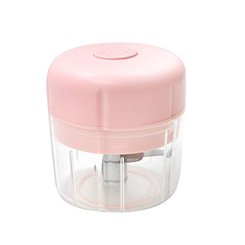Wireless Electric Small Food Choppers, Mini Food Processor For Garlic Veggie Vegetables fruit,Salad Mincing & Puree,Kitchen,1 Cup 250ML,BPA free,Pink