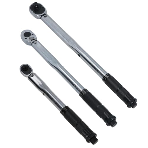 Cliquets de clé dynamométrique AB Tools 1/4" 3/8" 1/2" à tête réversible réglable - 2