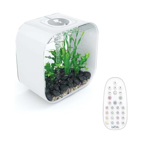 BiOrb Life 30L White Aquarium with LED Lighting Cover