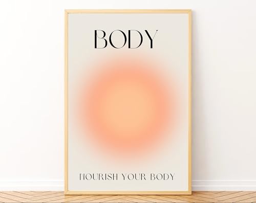 Image of Gamya Spiritual Big Aesthetic Framed Meditation Affirmation Motivational Posters For Living Room, Bedroom Office Wall Decor, Dopamine art /Girls Boys Gift Item (13x19 Inches) (MBS Trio)