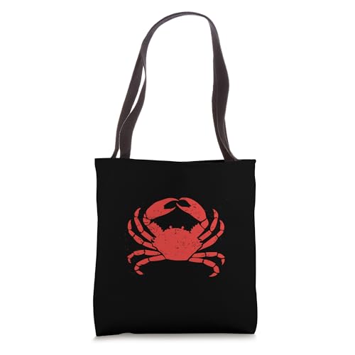 Bolso tipo tote con diseño de cangrejo rojo miniatura 1