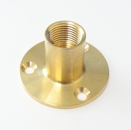 UKDeals Direct® Robinet de jardin extérieur 1,27 cm, tube traversant, support de bride murale 1,27 cm, plaque arrière elboe 15 mm x 1,27 cm ( )