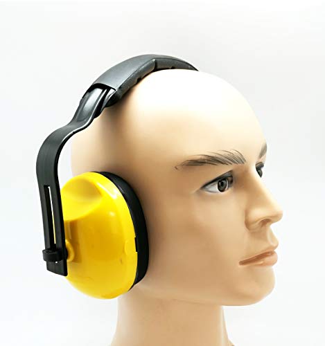 Bbs Safety Earmuffs Yellow Adjustable Headband Noise Reduction #TOP1