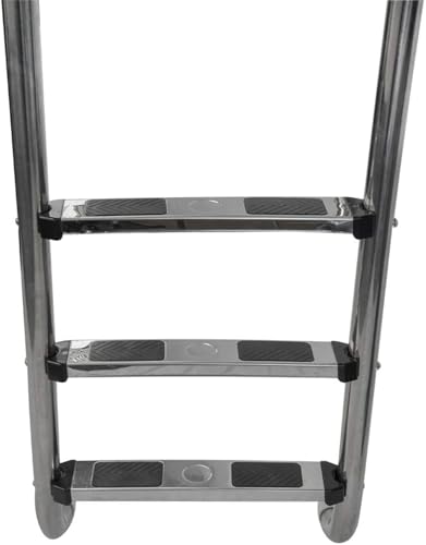Escalera para piscina de 3 peldaños acero inoxidable 62.5" miniatura 3