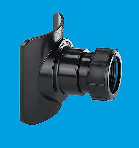 Image of McAlpine BOSSCONN82-BL 3 x 1.25 Inch Black Soil Pipe Boss Connector