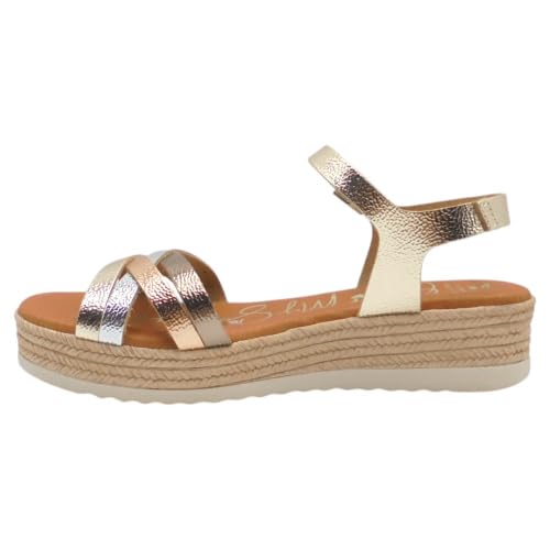 Oh! My Sandals - 6010 Zara Sandalias de Mujer cómodas con Plataforma Ligera y Plantilla Gel, Fabricadas en españa para: Mujer