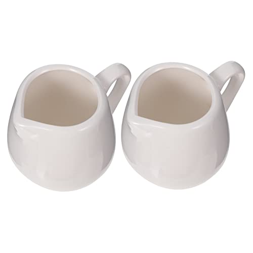 BRIGHTFUFU 100ml Mini Ceramic Container Ceramic Sauce Jug with Stable Base for Condiments