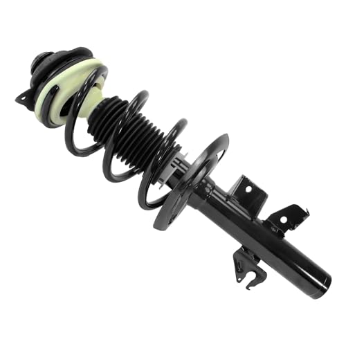 Image of Detroit Axle - 3.6L Front Struts Rear Shocks for 2015 2016 2017 Chrylser 200, 2 Complete Struts with Coil Spring Assembly 2 Shock Absorbers Assembly Replacement