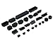 Cosmos Black silicone anti-dust stopper/plug set