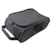 Polyester Shoe Bag with Double Zipper & Mesh Ventilation – Spacious 33x22x15cm Storage Carrier for Men and Women, Travel-Friendly（Black）