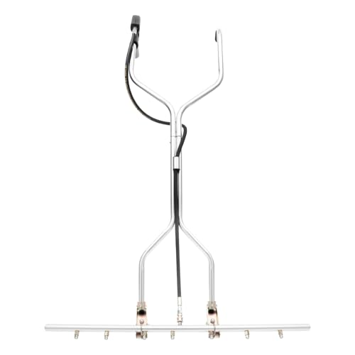 Limpiador de alta presión, 7 boquillas, escoba de agua de alta presión, 5000 psi, de acero inoxidable, multifuncional, con 2 ruedas universales, 40 l/min, para calzadas, industria, 100 x 160 cm