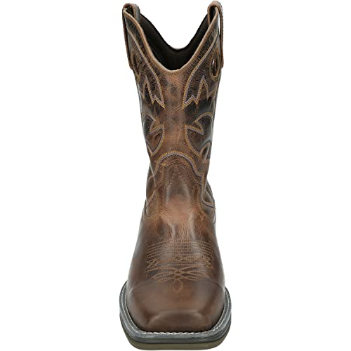 Smoky Mountain Boots Men's Benton Western Boot, Brown Waxed Distress, X-Wide, Size 8.5 US4