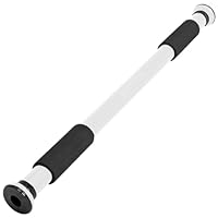 SPORTINATOR® Klimmzugstange zum Einspannen im Türrahmen, für dein Home-Gym. Länge 60–102 cm, kompakt, sicher & schnell ohne Bohren, belastbar bis 150 kg (weiß)