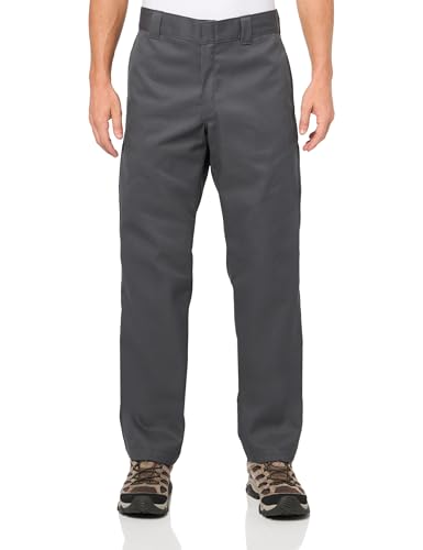 Dickies 873 Slim Fit Work Pants, Charcoal, 31 32