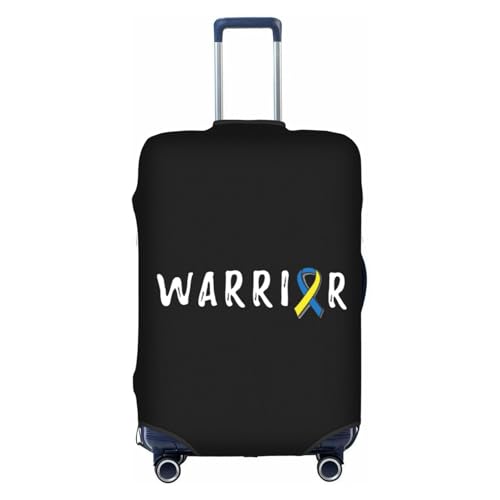 Travel Luggage Cover Warrior Down Syndrome Awareness Fashion Washable Baggage Suitcase Protector Fit For Luggage X-Large