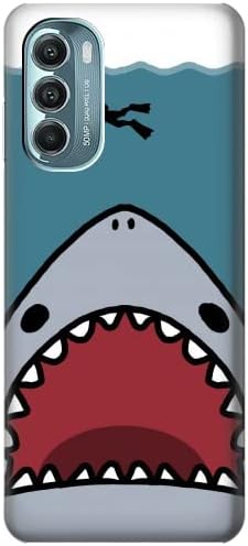 R3825 Cartoon Shark Sea Diving Case Cover for Motorola Moto G Stylus 5G (2022)