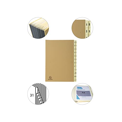 Trieur Ordonator Exacompta kraft brun 24 compartiments pour documents A4