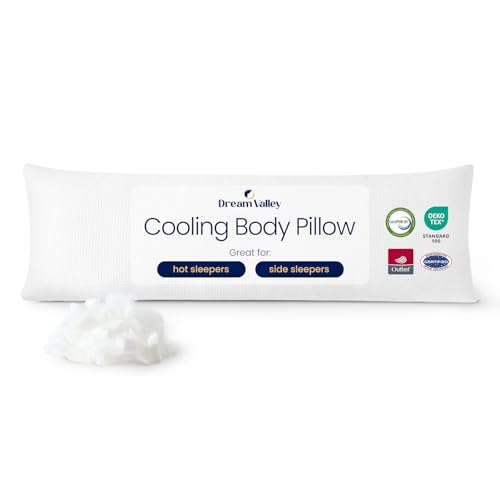 Dream Valley Bedding Cooling Full Body Pillow for Adults, Adjustable