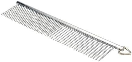 Coastal Pet Safari Dog Grooming Comb for Medium and Coarse Coats - Extra-Long Rotating Teeth - Undercoat Rake for Coarse Coats - 7 1/4"
