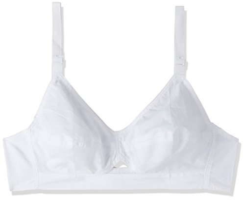 Image of Rupa Cotton Women Softline Butterfly Non-Wired Bra (Shalinidh Wht 40B) Pack Of 3, White