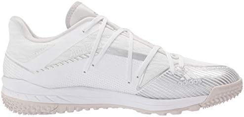 adidas Men's FV9416 Baseball Shoe, Footwear White/Silver Metallic/Grey One, 16 | Image 5