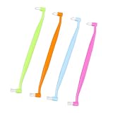 Psyqtsuary Double-Ended Interspace Brush, 4 PCS Orthodontic Toothbrush End Tuft Toothbrush Proxy Brushes...