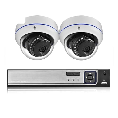EOX|[cĎCCTV Hemisphere POE IP 4CH 5MP POE NVRLbg P2PrfIĎLbg(2T,2PCS Dome Cameras)