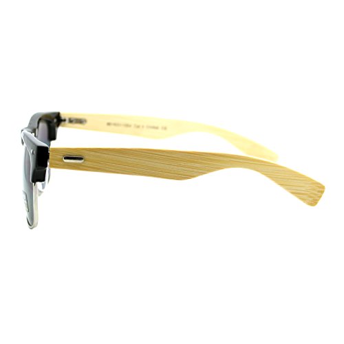 Real Bamboo Temple Sunglasses Square Designer Top Fashion Shades4