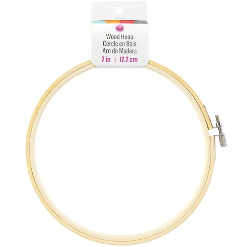 Cousin DIY 7 inch Craft Wood Embroidery Hoop
