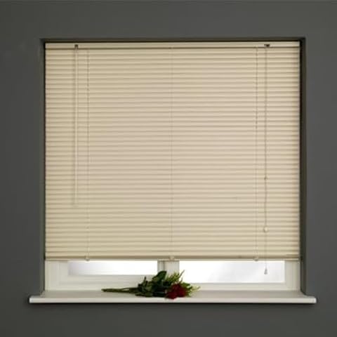25mm Cream Aluminium Venetian Blind 90cm x 120cm Cover