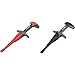 VOLTCRAFT MSK-115 Sicherheits-Abgreifklemmen-Set Buchse 4 mm CAT III 1000 V, CAT IV 600 V Schwarz, Rot