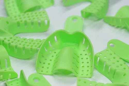 Image of Cotisen Autoclavable Impression Trays (Set of 10) | Durable, Reusable, Dental Trays for Accurate Impressions | Ideal for Professional Dental Use.