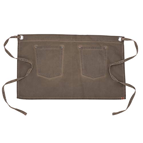 Tablier de chef antique Chef Works en finition texturée et durable - 3