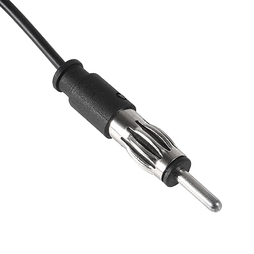 AEDIKO Car Stereo AM FM Dipole Antenna Hidden Adhesive Mount AM FM Radio Antenna DIN Plug Connector for Vehicle Car Truck SUV Radio Stereo Head Unit Receiver Tune - Thumbnail 7