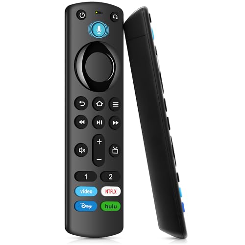 Image of Voice Fire Stick Remote Fit for All Fire-Series TV Cube /FireStick, Compatible with Fire Stick 4K Max /4K, FireStick TV Stick /FireStickLite /HD, and Fit for Omni Series, Insignia /TCL /Pioneer Smart TV