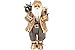 Produktbild X-MAS Weihnachtsmann 60 cm braun mit Brille Schneeschuhe & Sack Santa Claus
