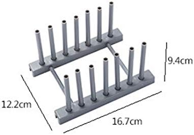 New Bowl Sink Drainer Plastic Drain Rack Pot Lid Dish Bowl Cup Display Holder Book Storage Shelf Kitchen Organizer (Color : Grey) (Gray)