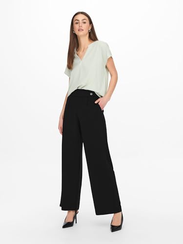 JDY Damen JDYGEGGO New Long Pant JRS NOOS weite Hose, Schwarz, XL/34 – Ansicht 6