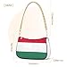 Hungarian Flag Designer Handbags Womens Lady One Shoulder Bag Zipper Casual Hobo Purse with Chain Strap