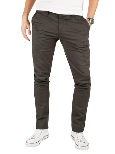 Yazubi Kyle - Graue Herren Chino Hose - Business Chinohosen Für Männer - Baumwollhose, Grau (Iron Gate 193910), W34/L32